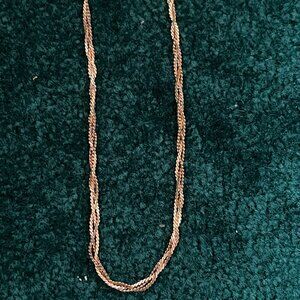 Crown Trifari Gold toned Necklace